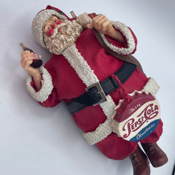 Vintage Clothique Possible Dreams Santa Claus Pepsi Cola Bottle Cap Figure 1989 - Picture 3 of 12